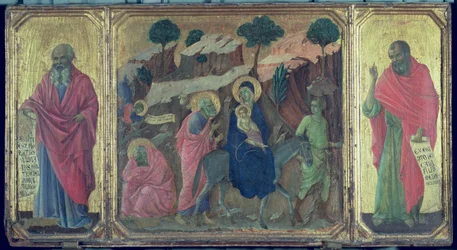 Maesta : Fuite en Égypte, 1308-11